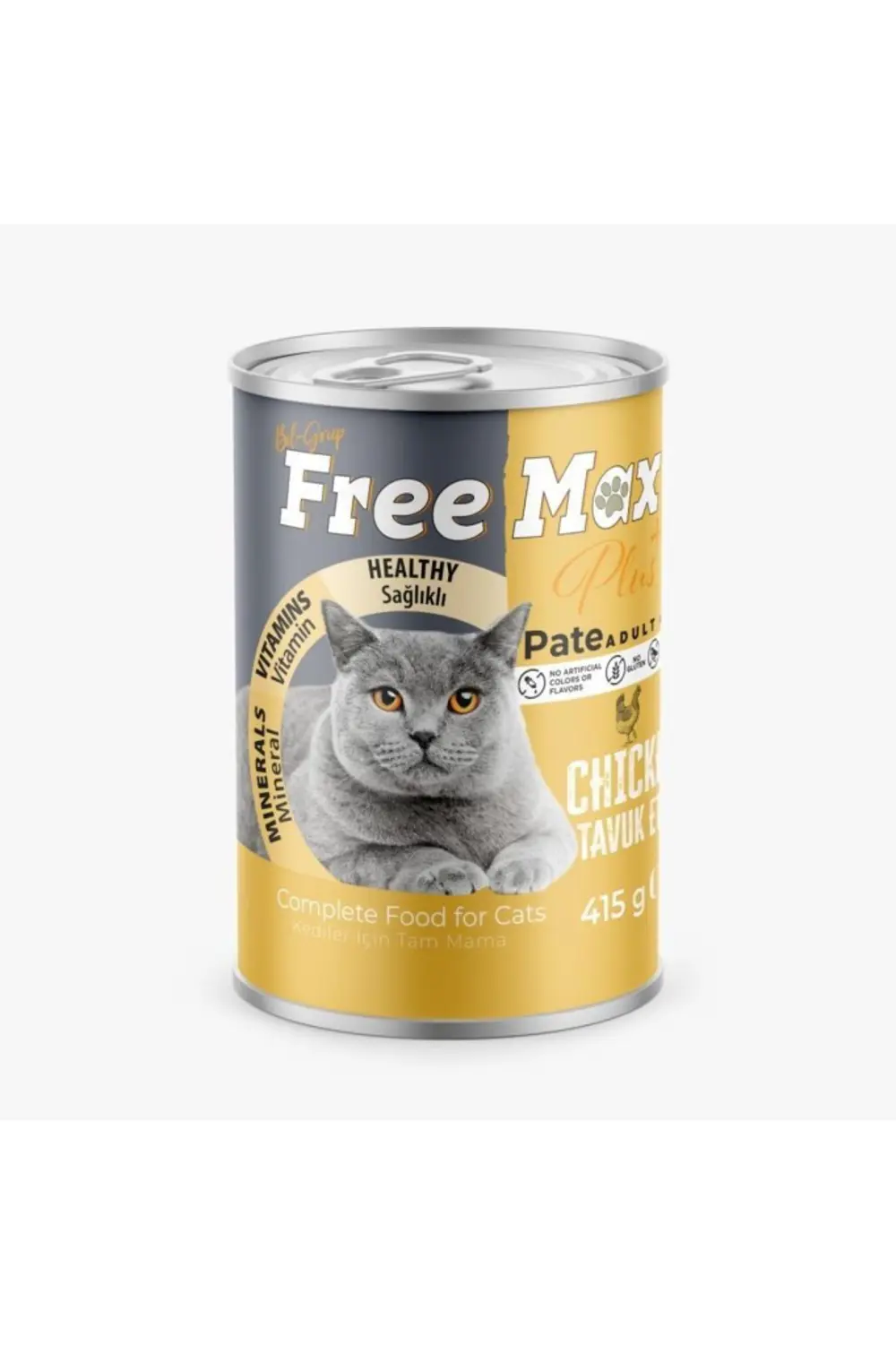 Free Max Tavuklu Kedi Konservesi Pate 415 gr