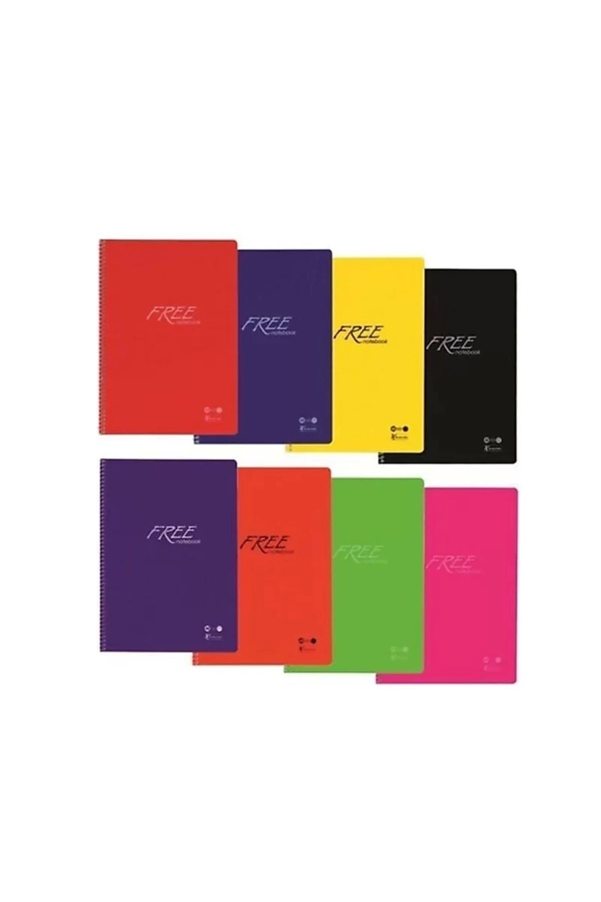 Keskin Free Spiralli Defter A4 Çizgili 100 Yaprak (320441)