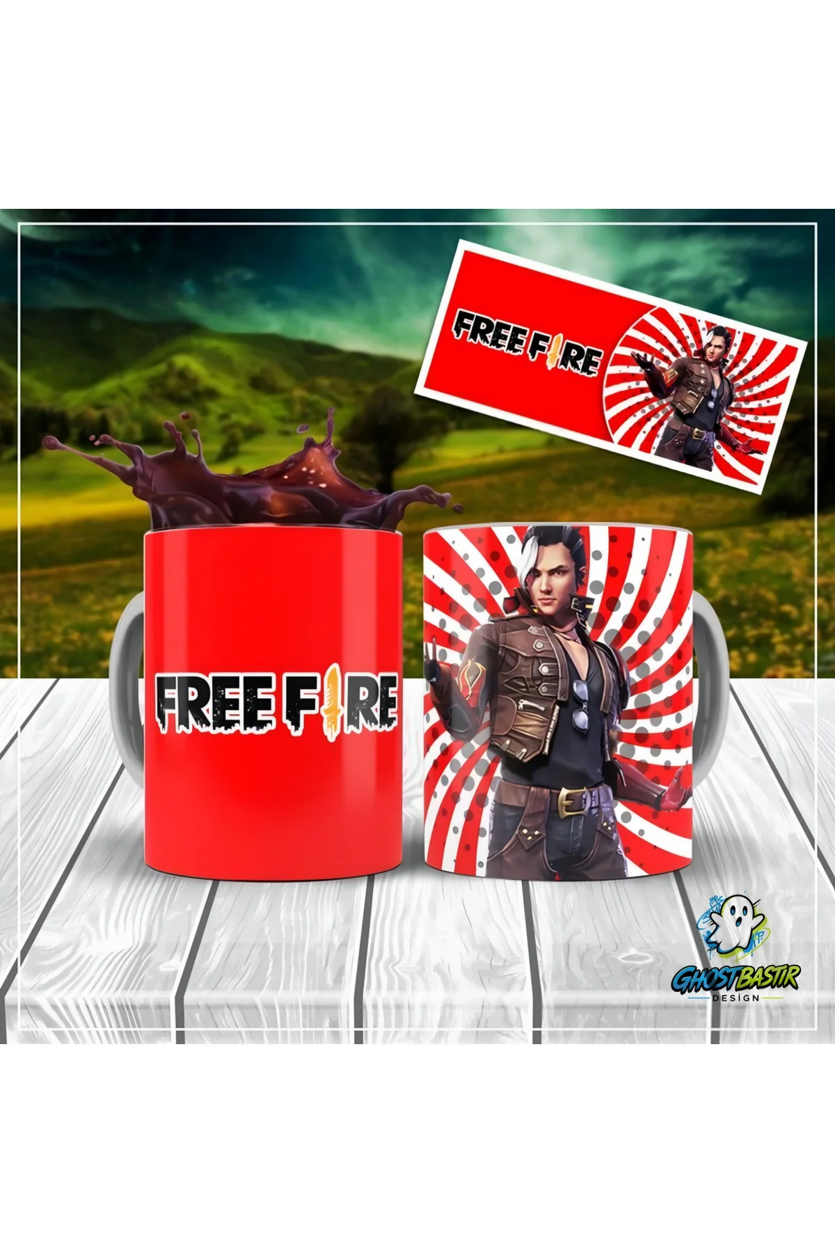 FreeFire Kupa Bardak | Tek Adet K0226