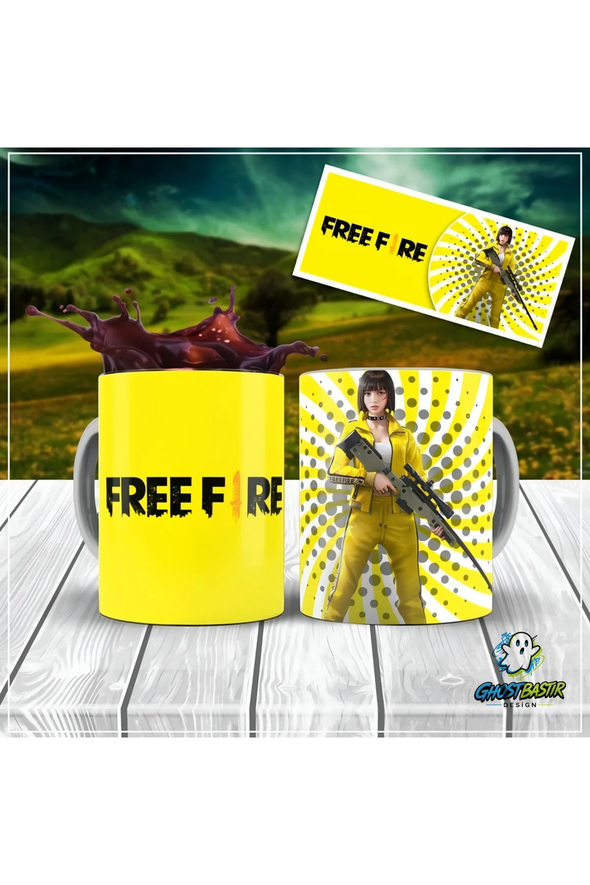 FreeFire Kupa Bardak | Tek Adet K0229