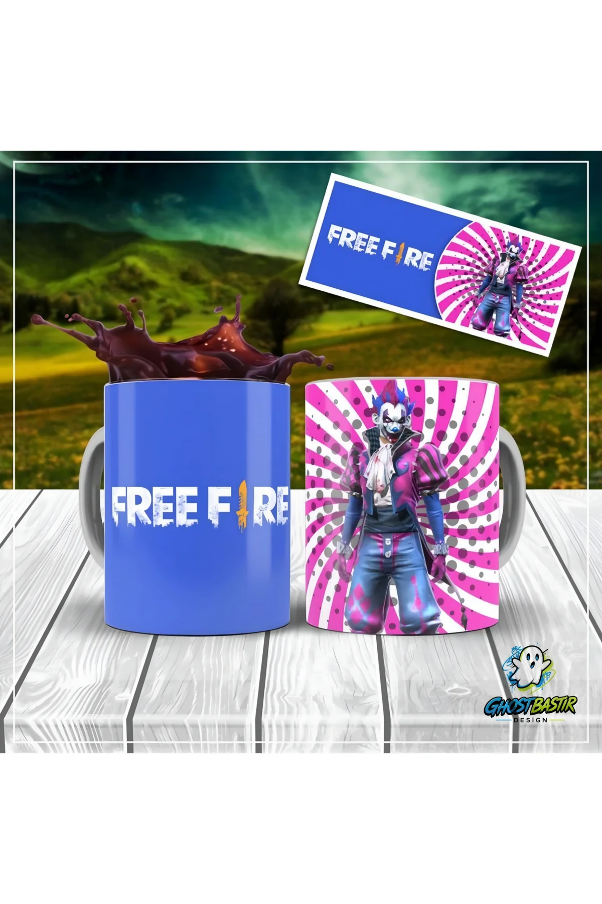 FreeFire Kupa Bardak | Tek Adet K0228