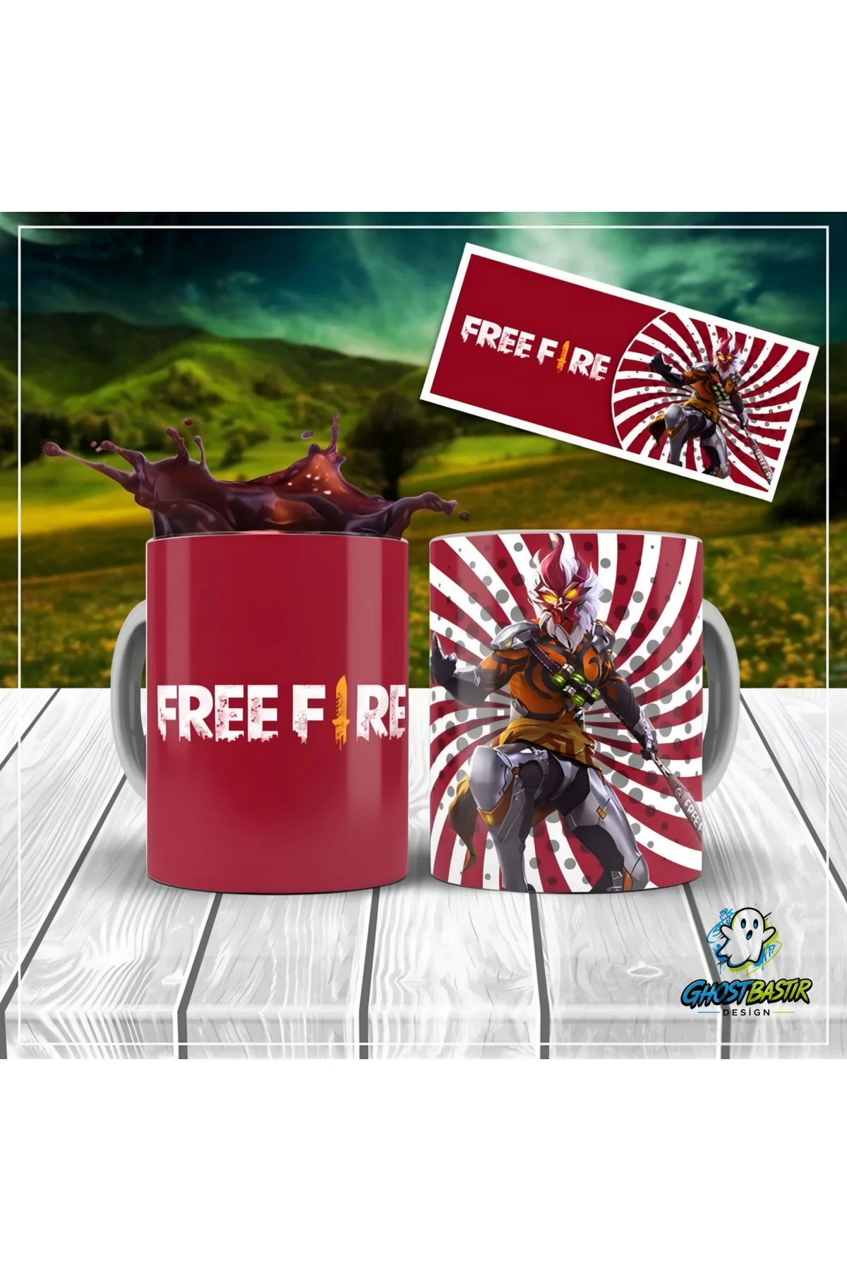 FreeFire Kupa Bardak | Tek Adet K0230