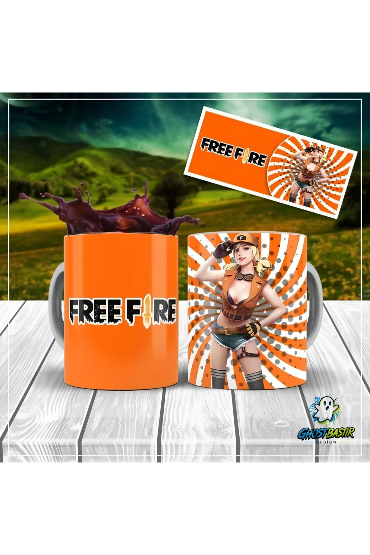 FreeFire Kupa Bardak | Tek Adet K0225
