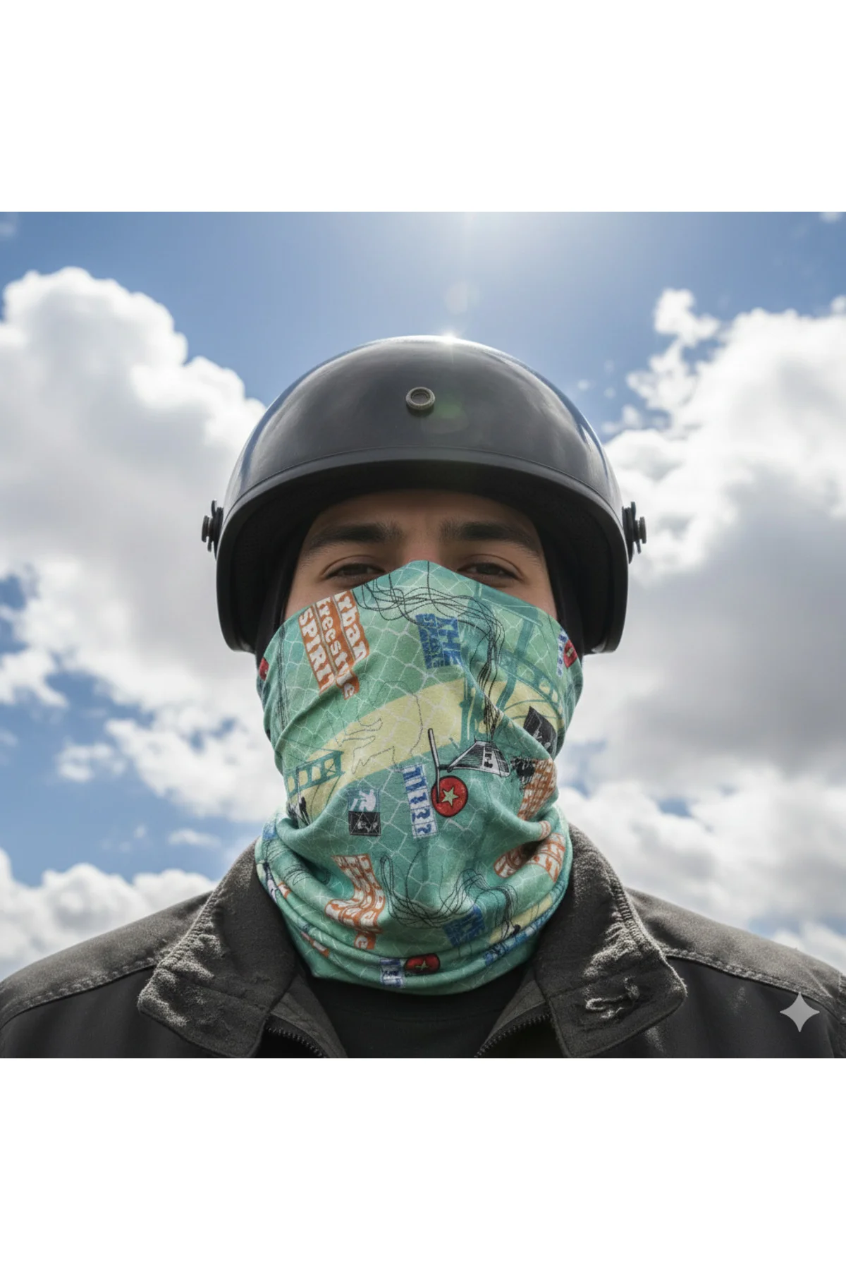 FREESTYLE SPIRIT Unisex Motorcu Buff Outdoor Bandana– Rüzgâr, Toz