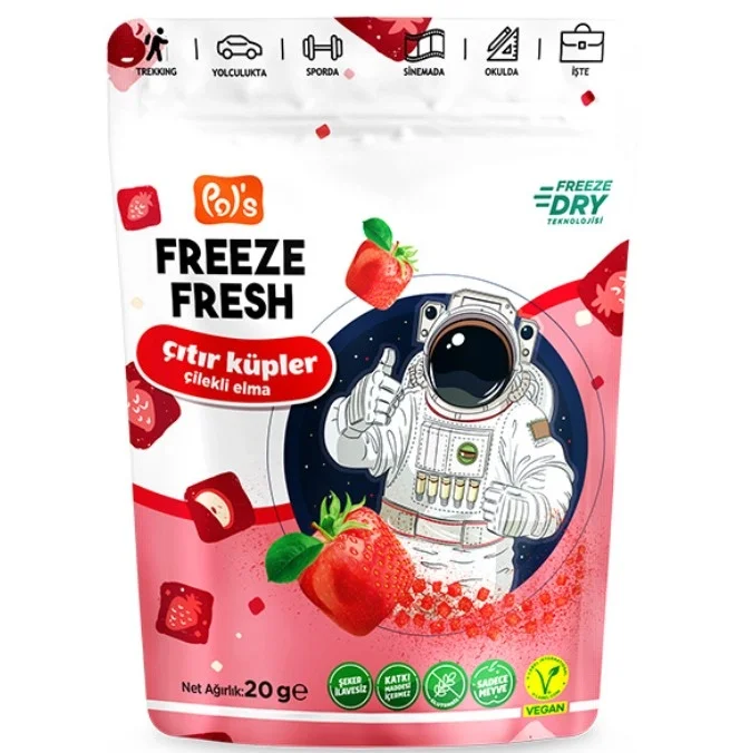 Freeze Fresh Çıtır Küpler Çilek Elma 20 Gr Fiyatı, Yorumları ve Özellikleri