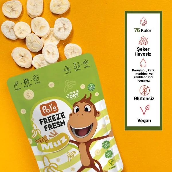 Freeze Fresh Kukuli Muz 20 Gr Fiyatı, Yorumları ve Özellikleri