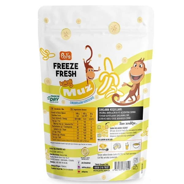Freeze Fresh Kukuli Muz 20 Gr Fiyatı, Yorumları ve Özellikleri