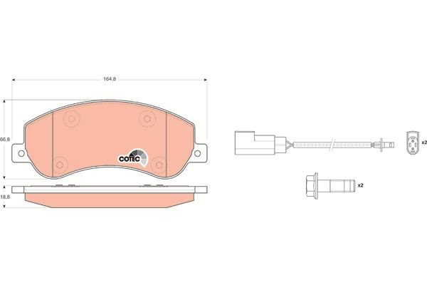 Fren Balata Seti (Ön)(TRW)(GDB1724)(Transit Mk6, VW Amarok)