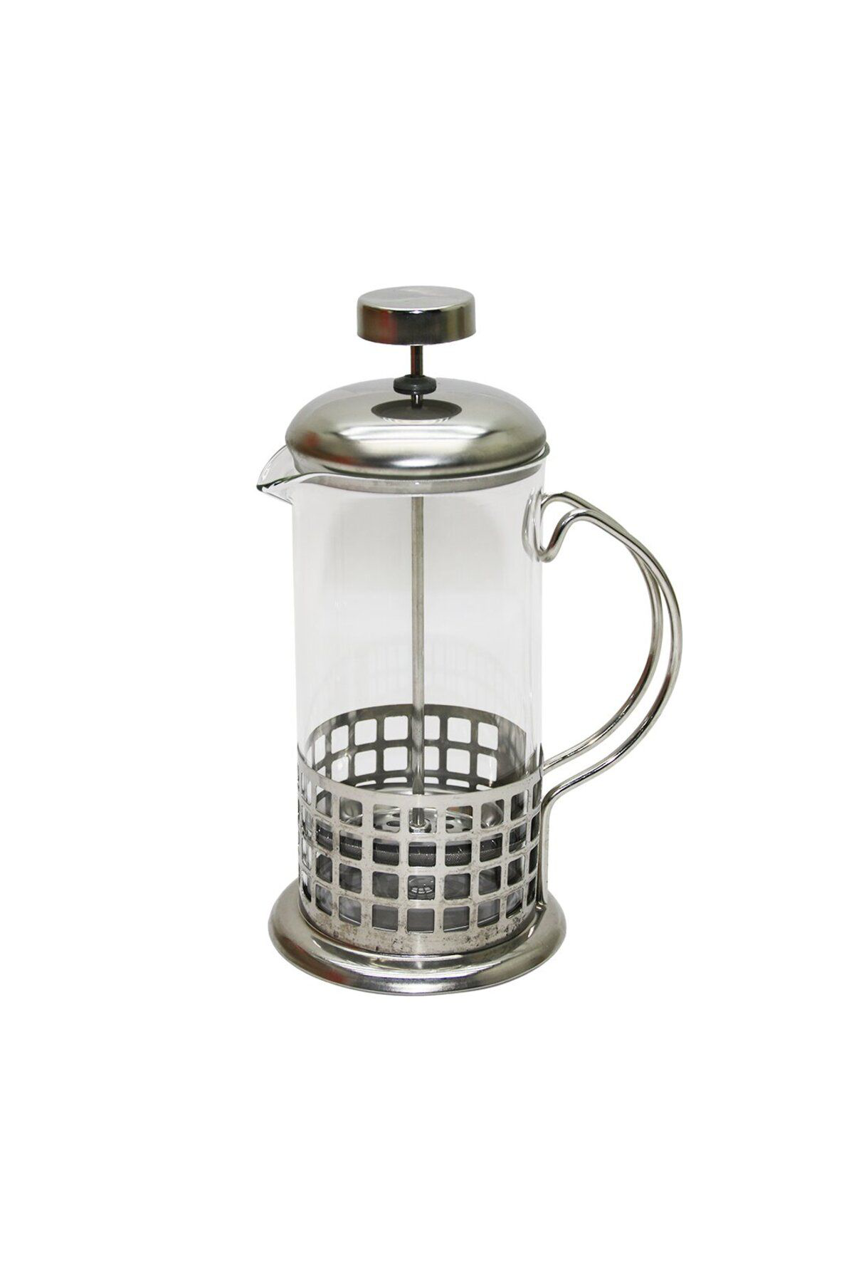 Ok Aksesuar French Press 350Ml Cam Bitki Süzgeçi Metal Kafes - Kapak  Go5060g