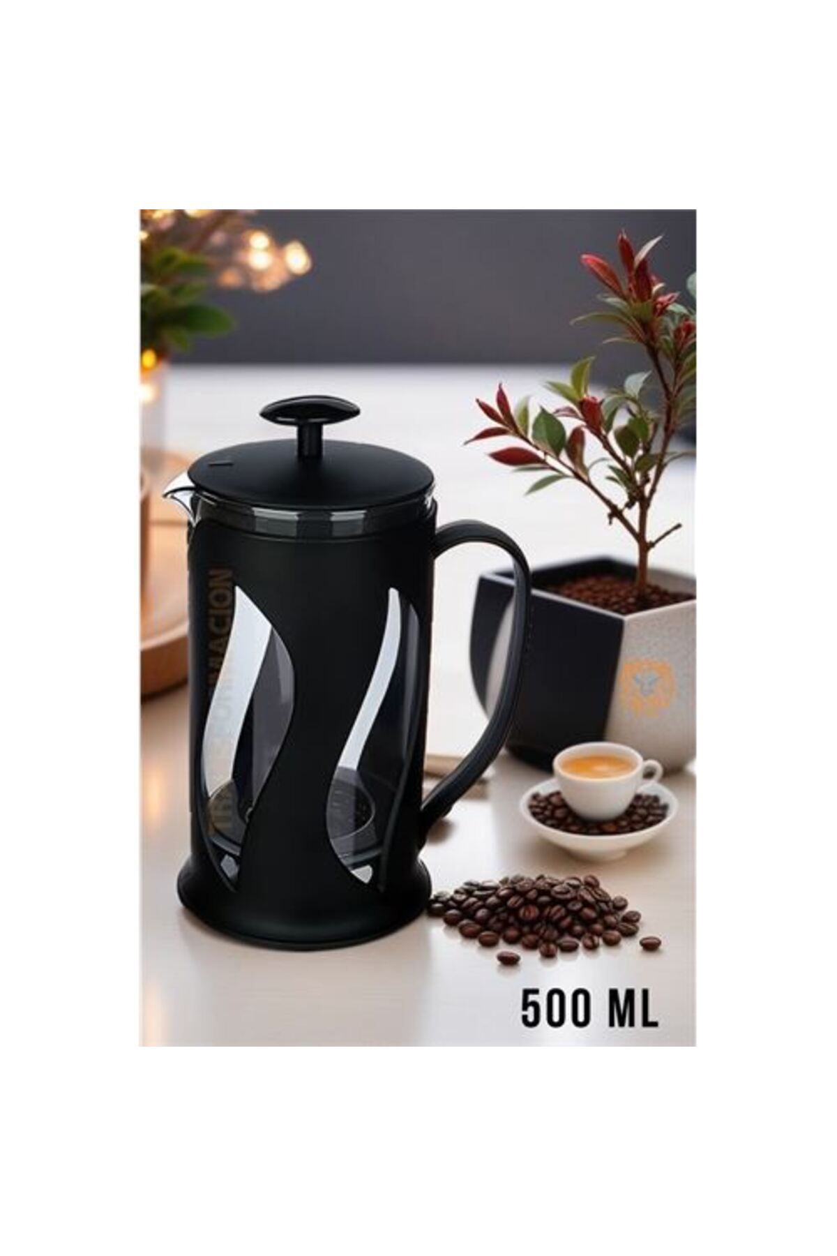 Shopzum French Press 500 Ml Siyah