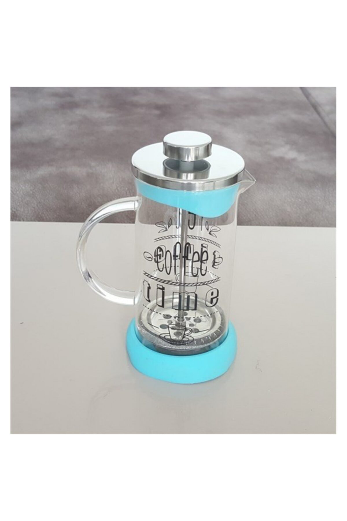 Yitian French Press Bitki Çayı Demliği Mavi 350  Ml