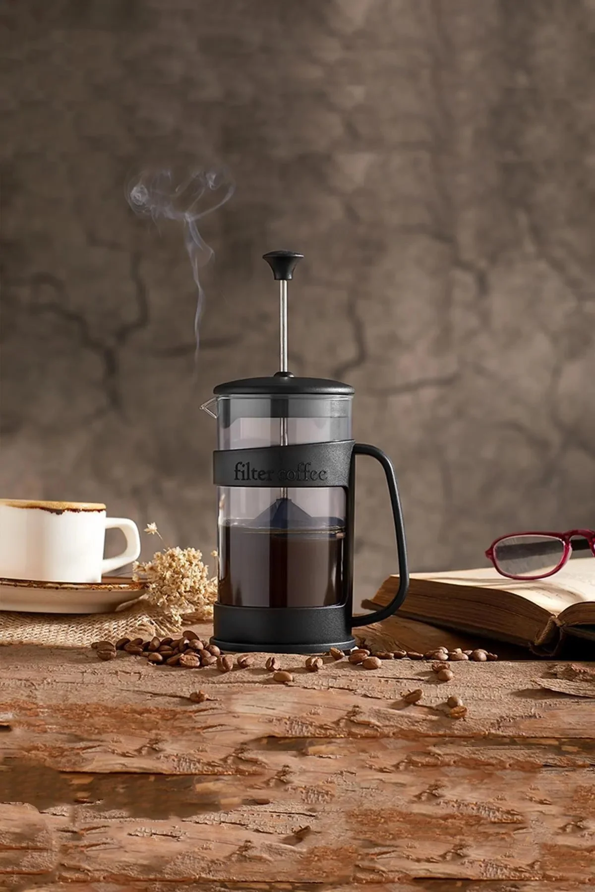 French Press Filtre Kahve Bardağı 420ml