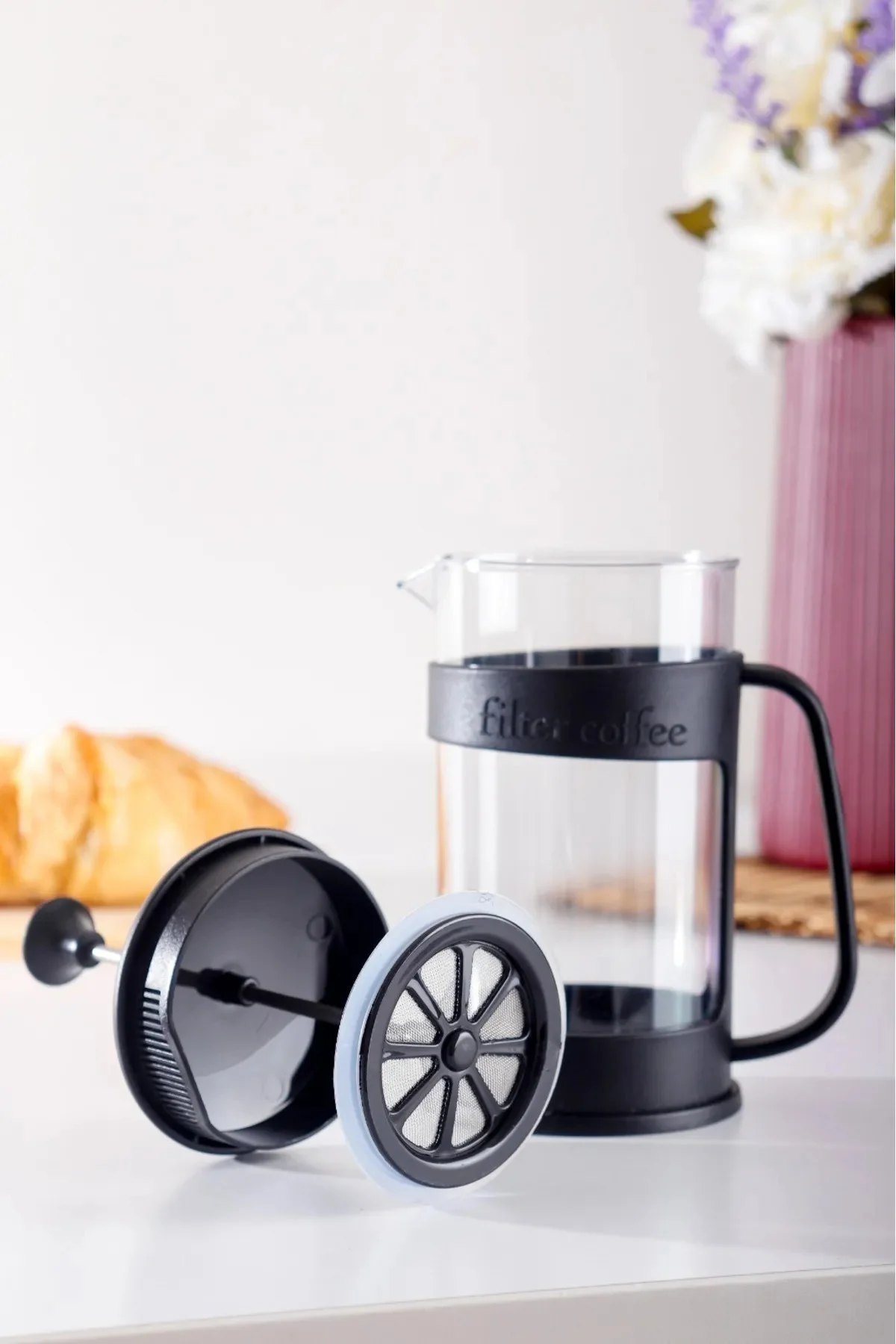 French Press Filtre Kahve Bardağı 420ml