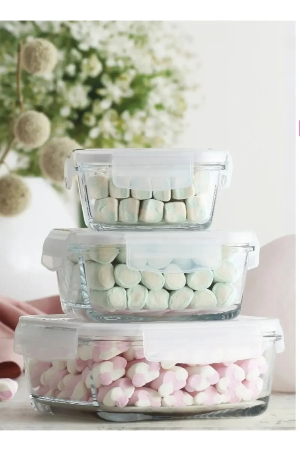 Lav Fresco 3'Lü Saklama Kabı Beyaz Kapak