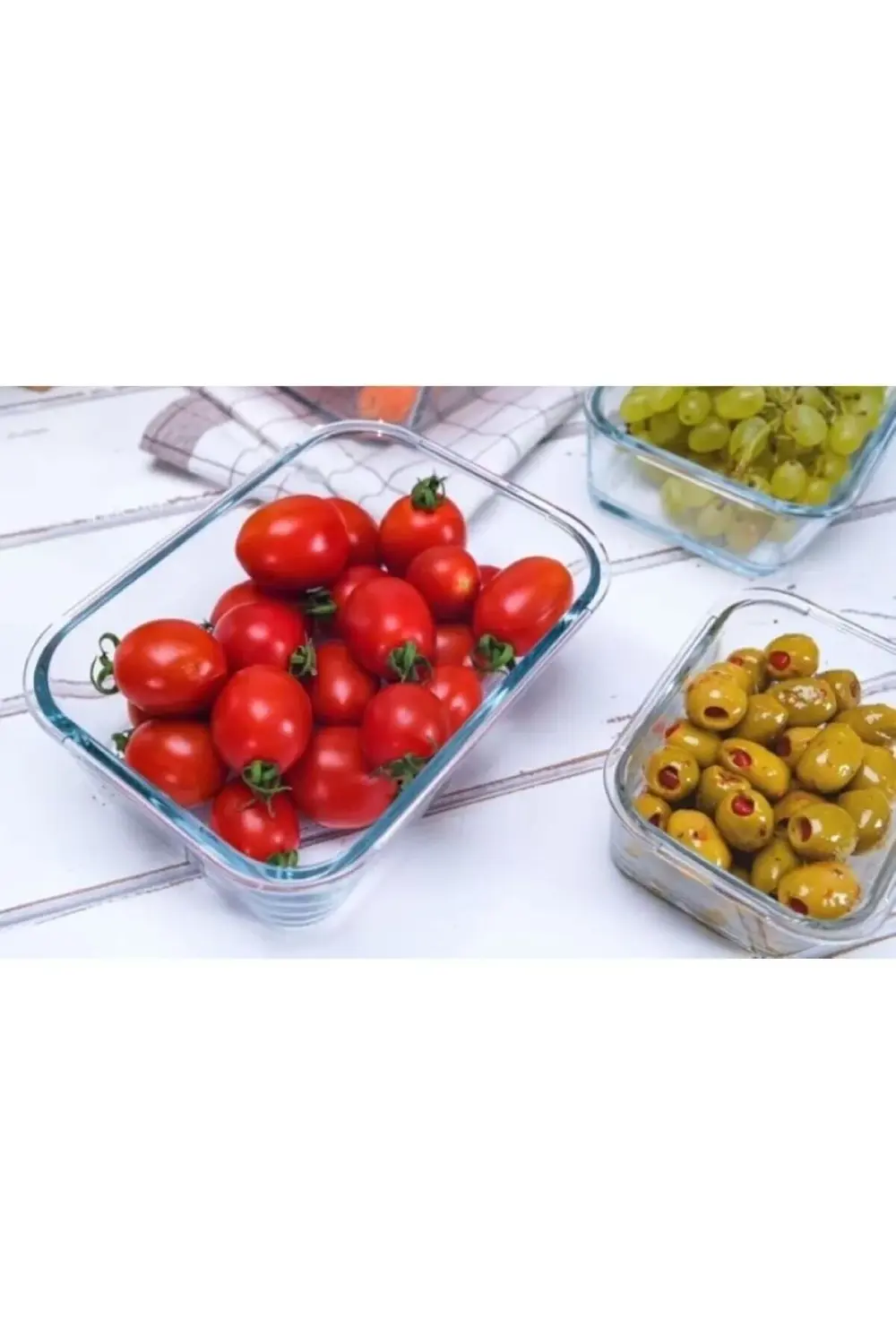 Lav Fresco Cam Kilitli Saklama Kabı 2'Li Set 1900Cc Dikdörtgen (Frs-2