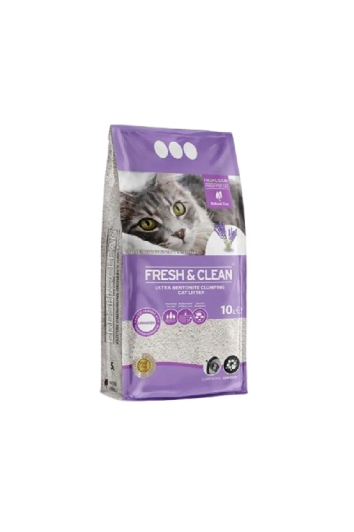 Fresh & Clean Ekstra Topaklanan Lavanta Parfümlü Bentonit Kedi Kumu 10 Lt Fresh & Clean Ekstra Topaklanan Lavanta Parfümlü Bentonit Kedi Kumu 10 Lt
