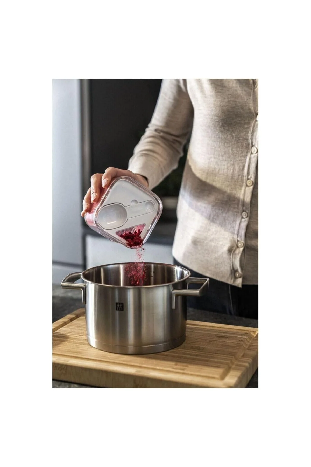 Fresh & Save Cube Borosilikat Plastik Başlangıç Vakumlu Gıda Saklama Kabı M/ 5-Parça Şeffaf-