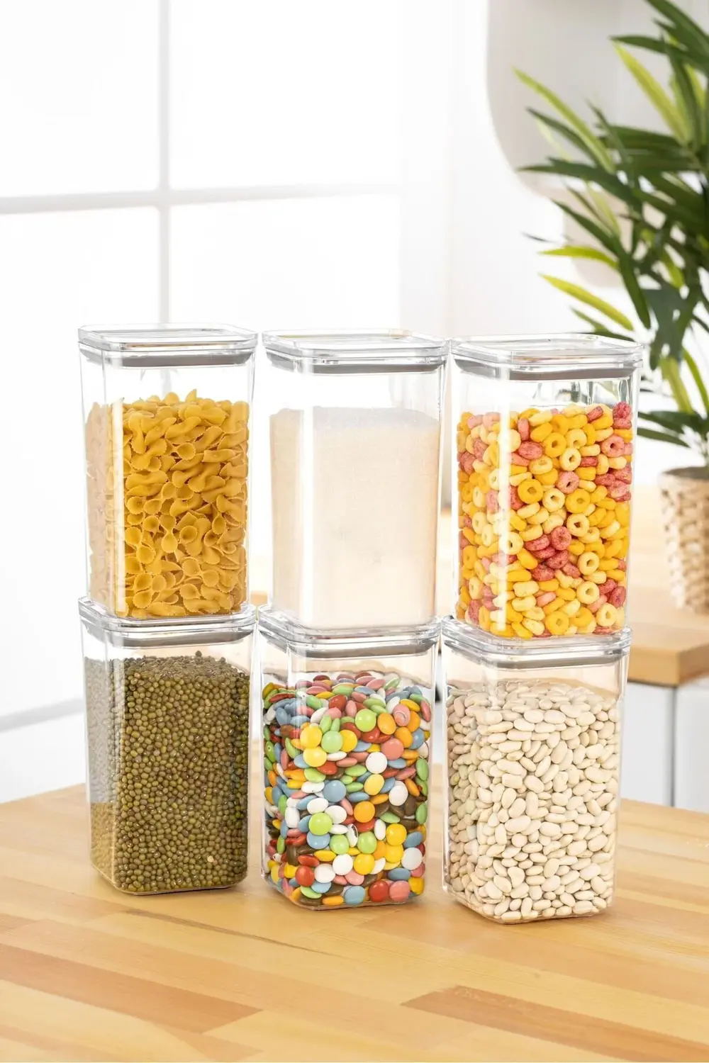 Fresh Star Serisi Plastik Saklama Kabı, Vakum Silikon Conta, 1,2l