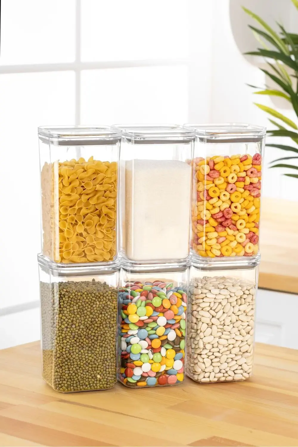 Fresh Star Serisi Plastik Saklama Kabı, Vakum Silikon Conta, 1,2l