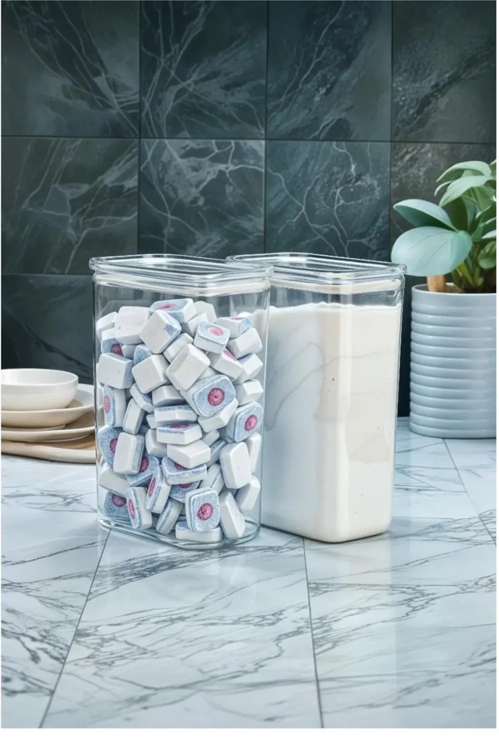 Fresh Star Serisi Plastik Saklama Kabı, Vakum Silikon Conta, 3 Li