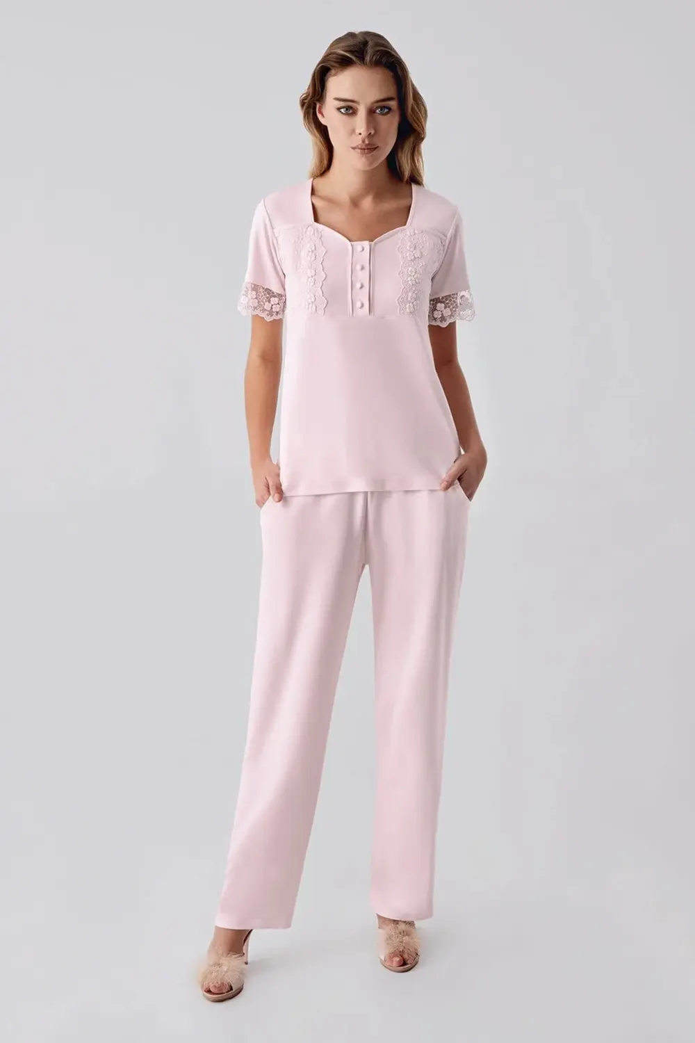 Freshness 321 Kadın Sabahlıklı Pijama Takımı