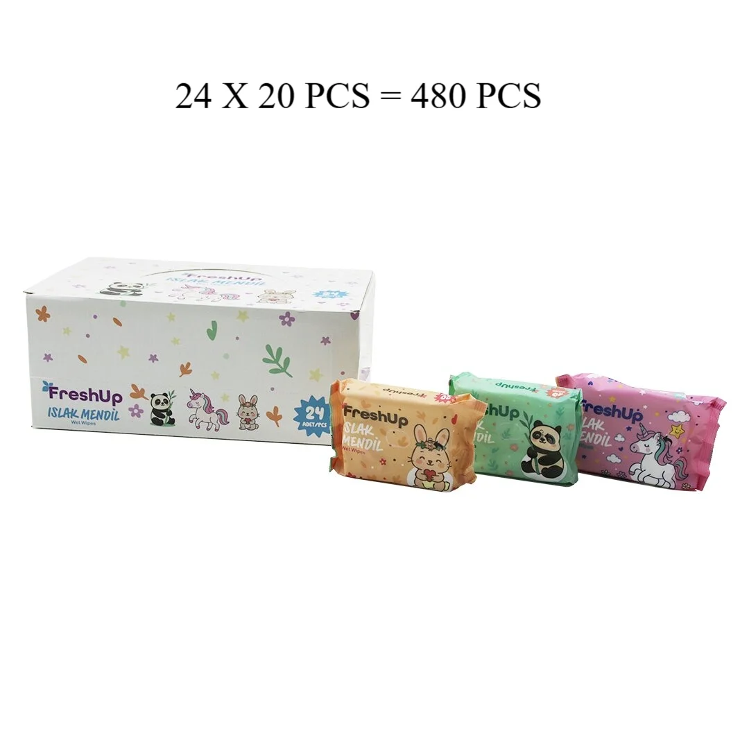Freshup Mini 24x20pcs = 480 Pcs Cep Islak Mendil Mix Bx40 Fiyatı, Yorumları ve Özellikleri