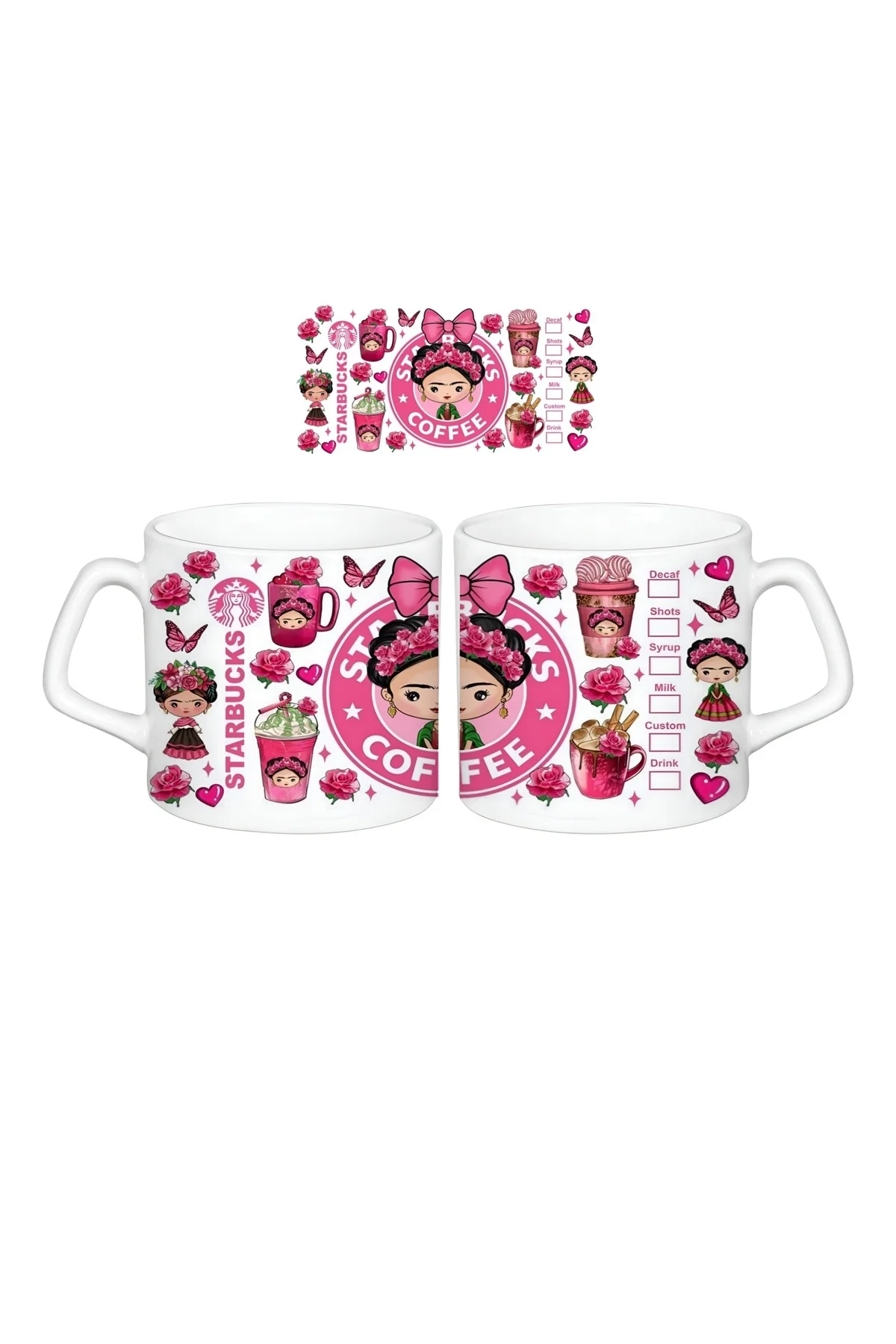 Frida Kahlo Kupa Bardak | Tek Adet 0155
