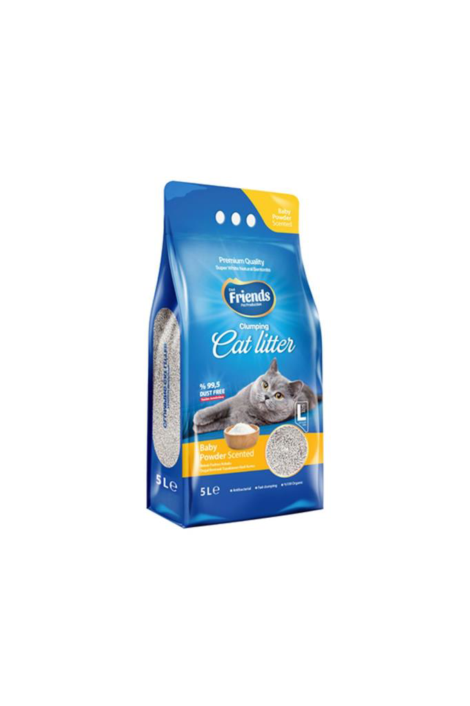 Friends Bebek Pudralı Kedi Kumu 5 Lt Friends Bebek Pudralı Kedi Kumu 5 Lt