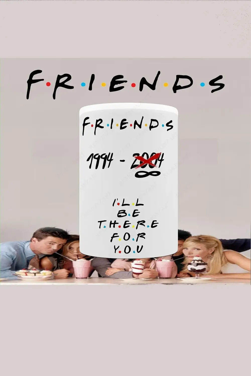 Friends Ekibi Üç Tarafı Baskılı Kupa