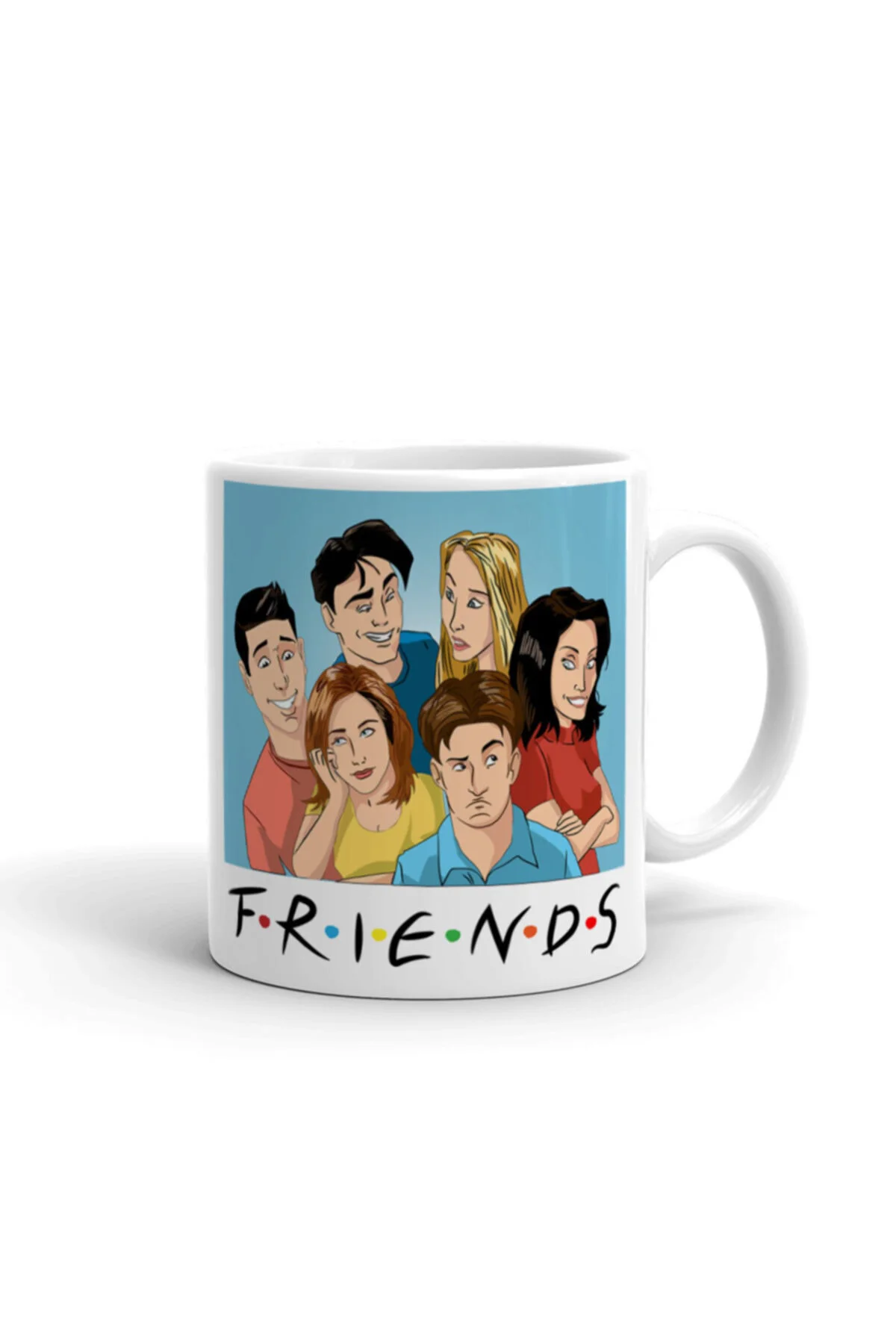 Friends Illustrasyon Kupa Bardak