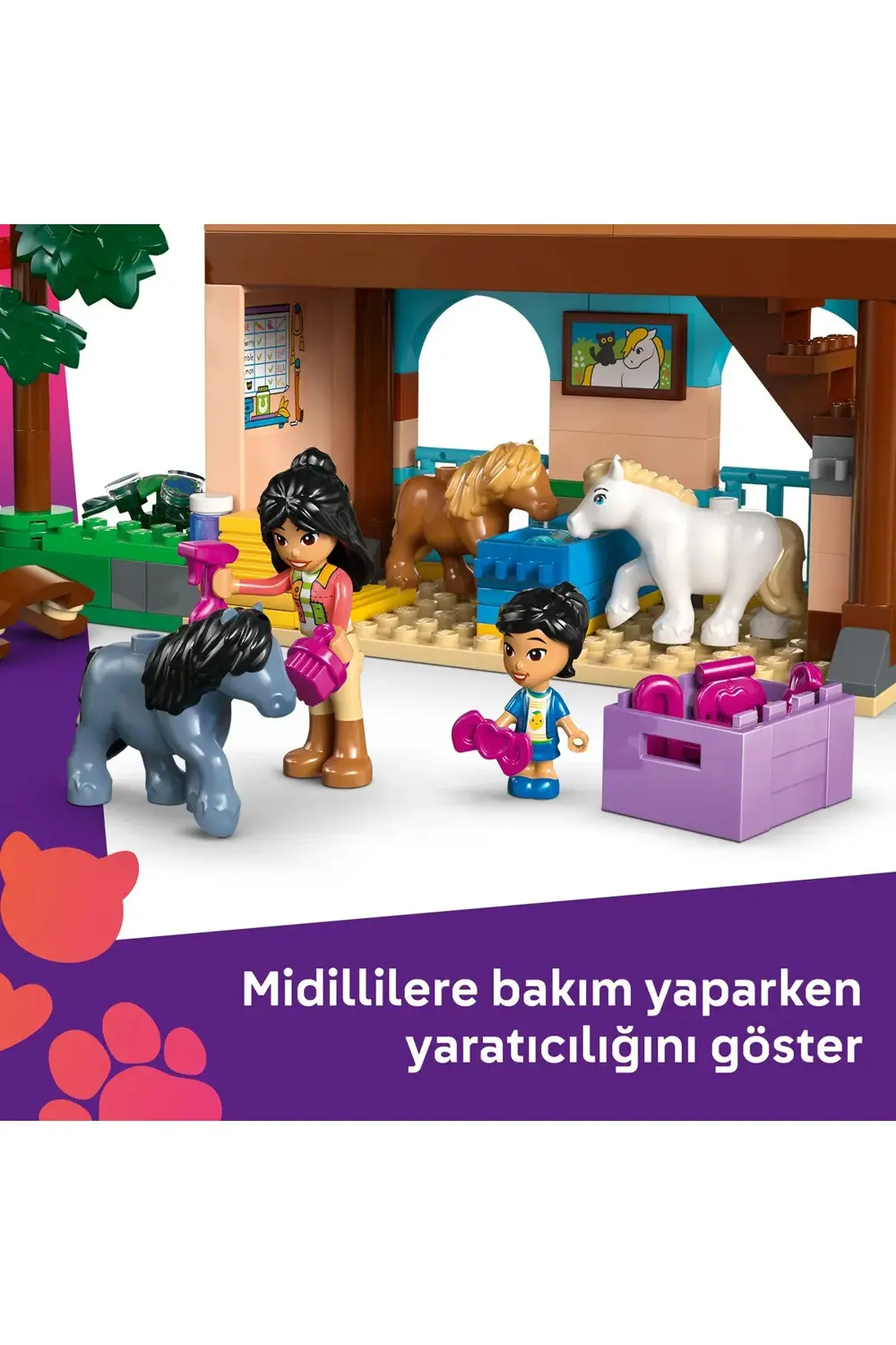 ® Friends Midilli Çiftliği ve Ahır 42654 - 7+ Çocuklar için Yarat