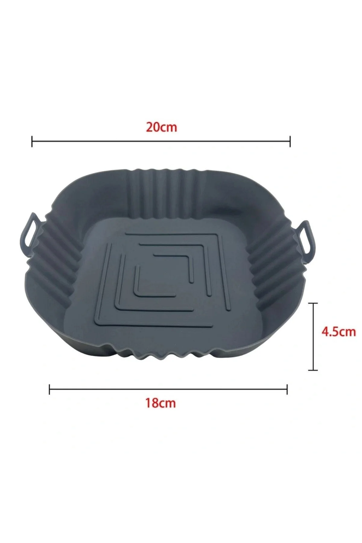 Fritöz Afryer Ve Fırın Silikon Pişirme Matı 20 Cm Kare - Görsel 2