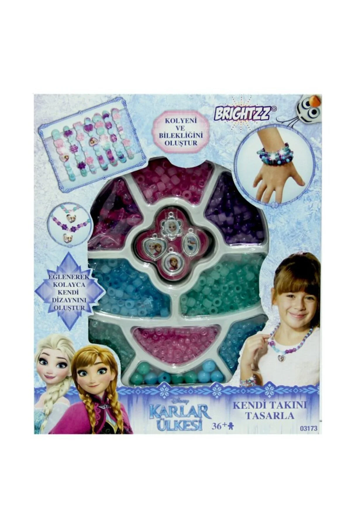 Frozen Büyük Boncuk Takı Seti