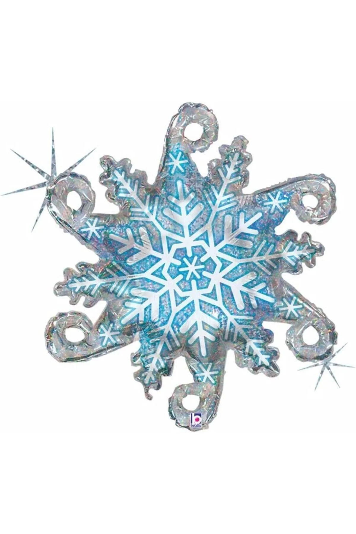 Frozen Kar Tanesi Snowflake Temalı 4 Yaş Balon Seti Doğum Günü De