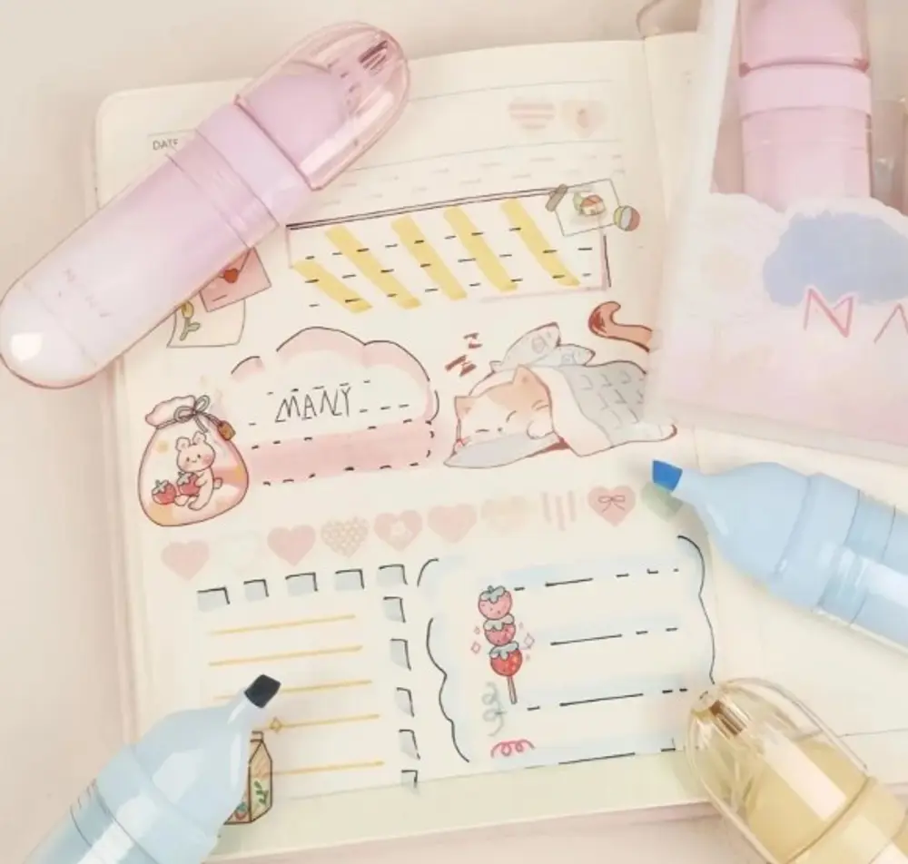 Fruit Meyveli Fosforlu kalem - Sarı