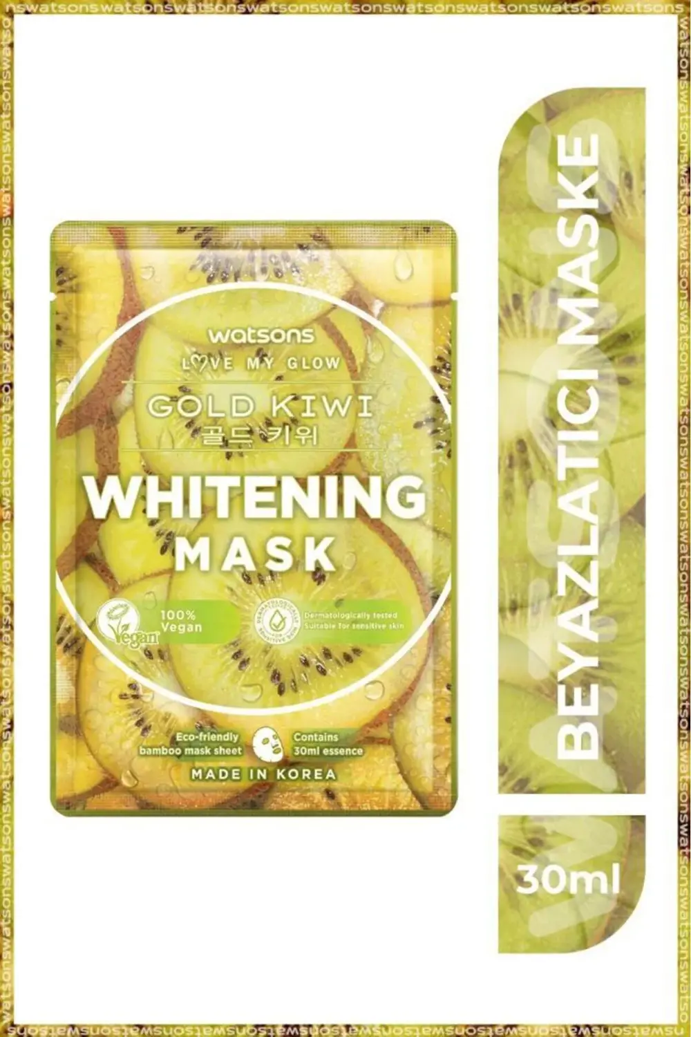 Fruity Maske Gold Kiwi Whitening Maske * 3 Adet