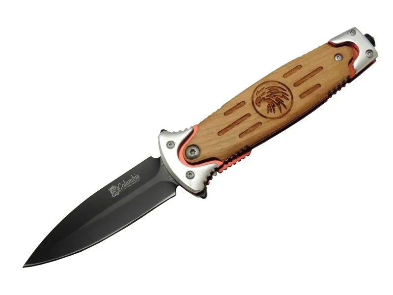 Fs 11032 Kahverengi Kurtarma / Kamp Çakısı 20cm - Kartal İşlemeli