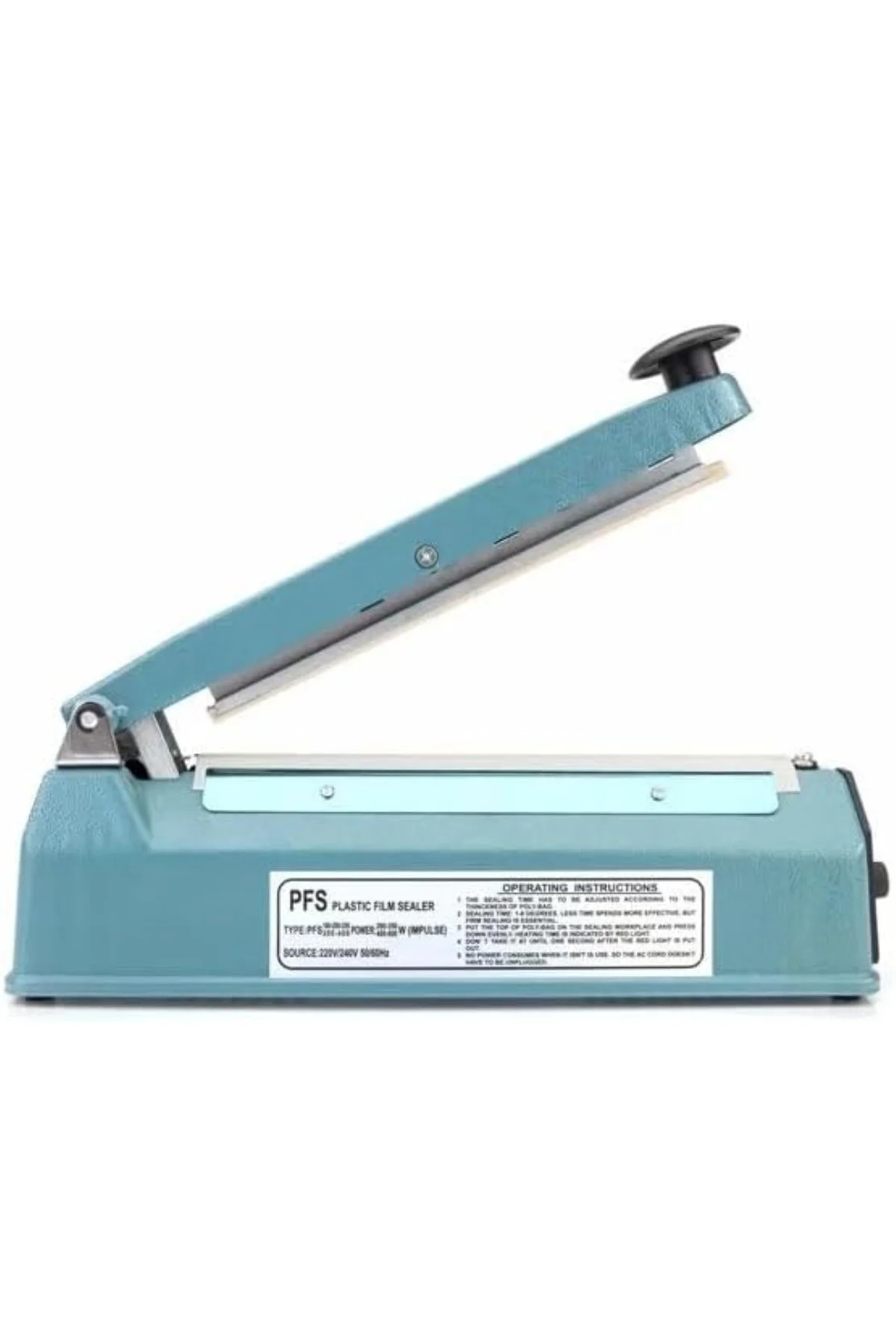 Fs-200 Metal Gövdeli Kullanımı Kolay Poşet Ağzı Kapama Yapıştırma Makinası (20cm) Impulse