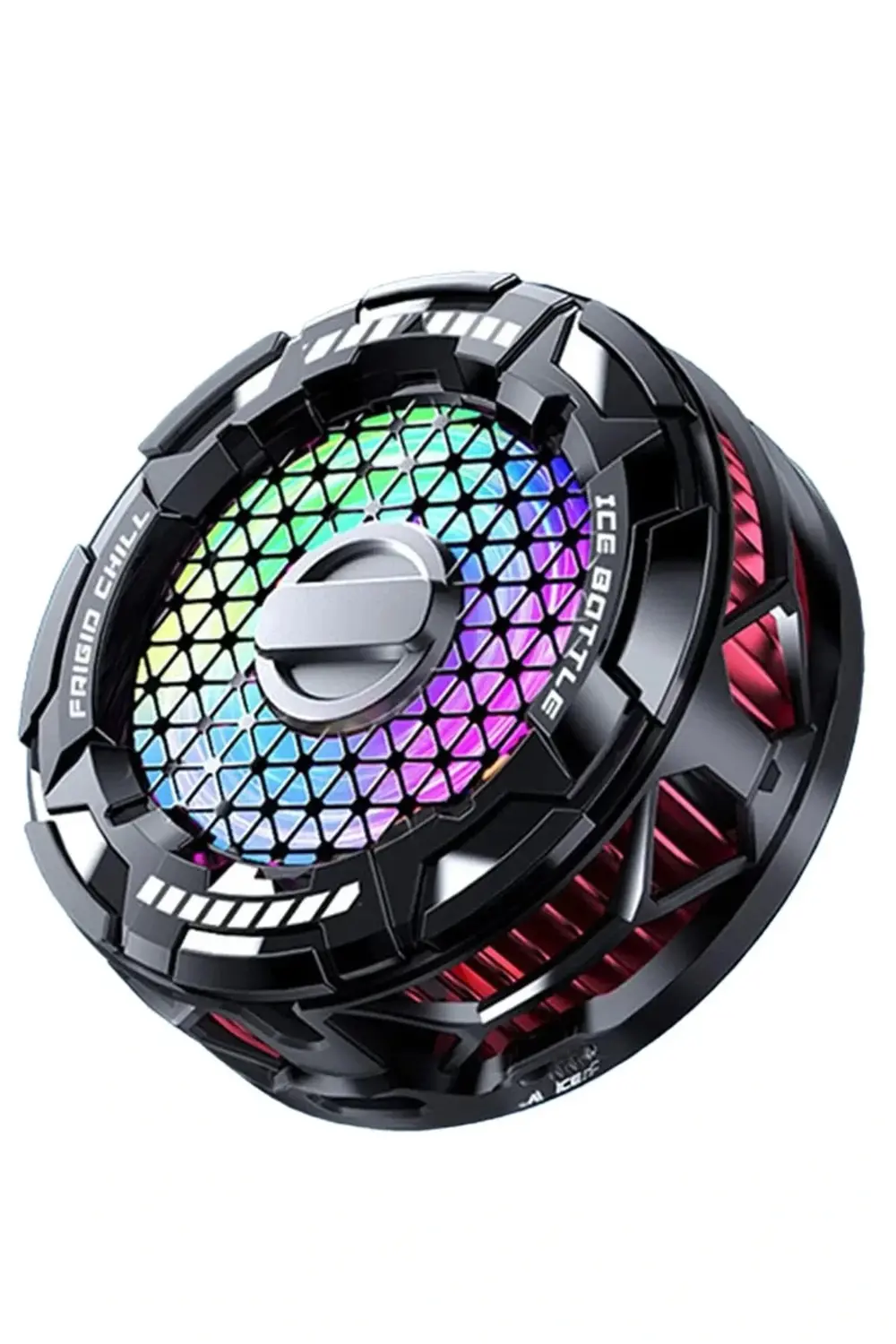 FS02 15W RGB Radyatör Telefon Soğutucu Fan - Siyah-(5796)