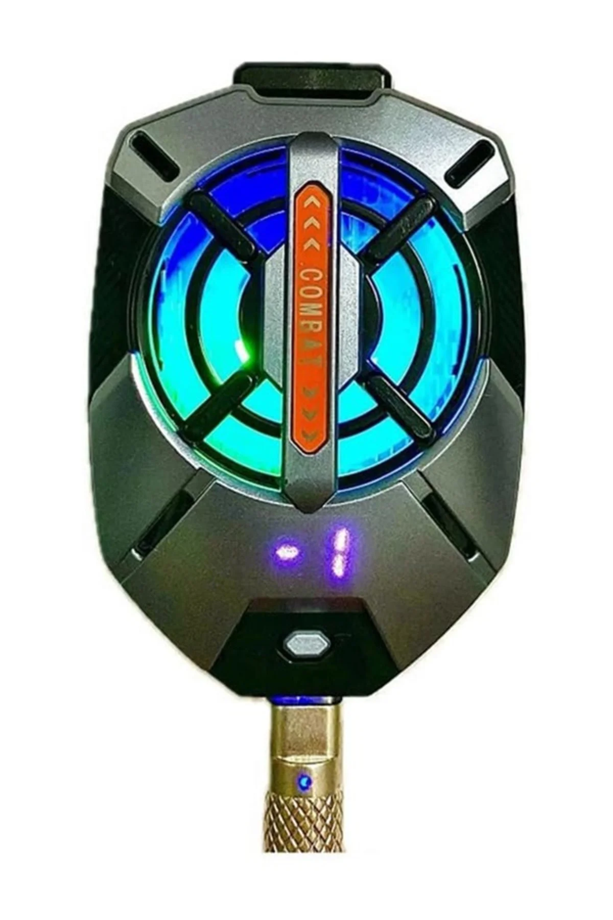 FS09 Kıskaçlı Cep Telefonu Soğutucu | RGB Işıklı, Dijital Ekranlı