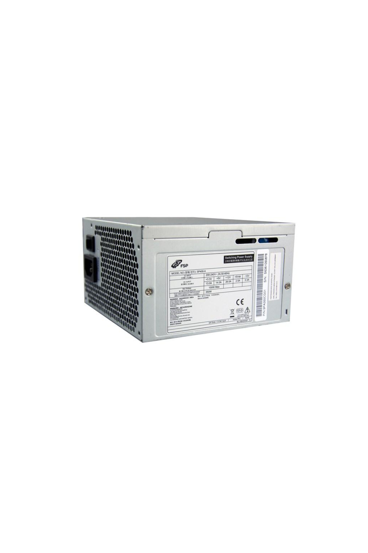 FSP SERIES, FSP350-SP400-A, 400W Peak, Aktif PFC, 85+, ATX Power