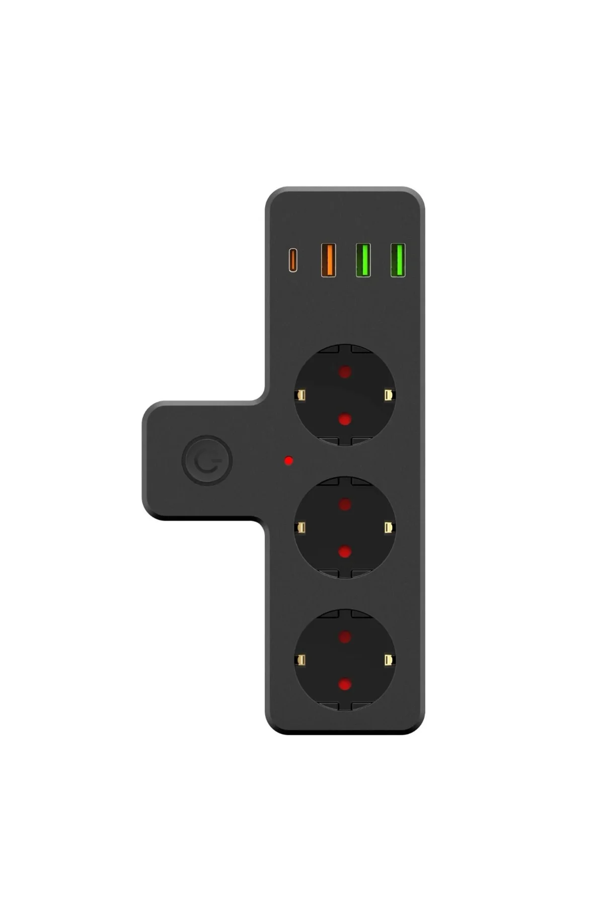 Ftr-12 Termal Akım Korumalı Isıya Dayanıklı 3’Lü Priz 3X Usb 1X Type-C Ftr-12 Termal Akım Korumalı Isıya Dayanıklı 3’Lü Priz 3X Usb 1X Type-C