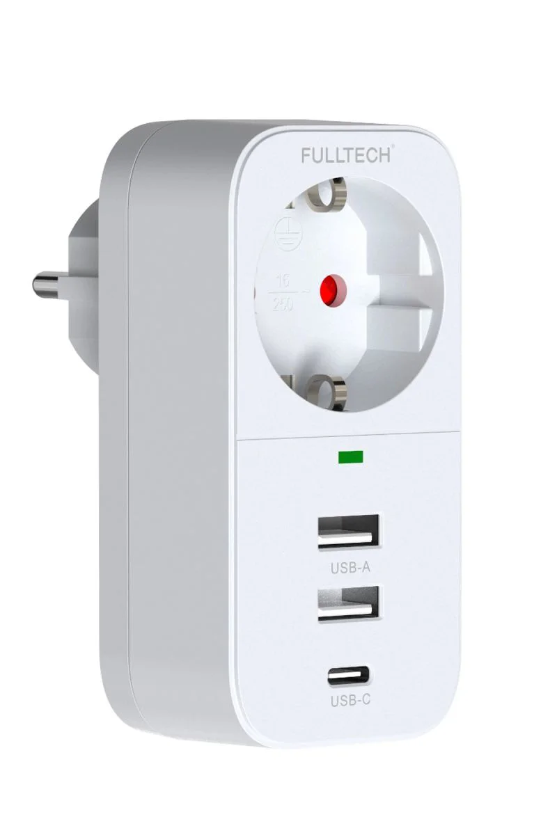 FTR-17 USB-C'li 3 Portlu Prizlik | 2.4A USB + Aşırı Gerilim Korumalı Fiyatı, Yorumları ve Özellikleri