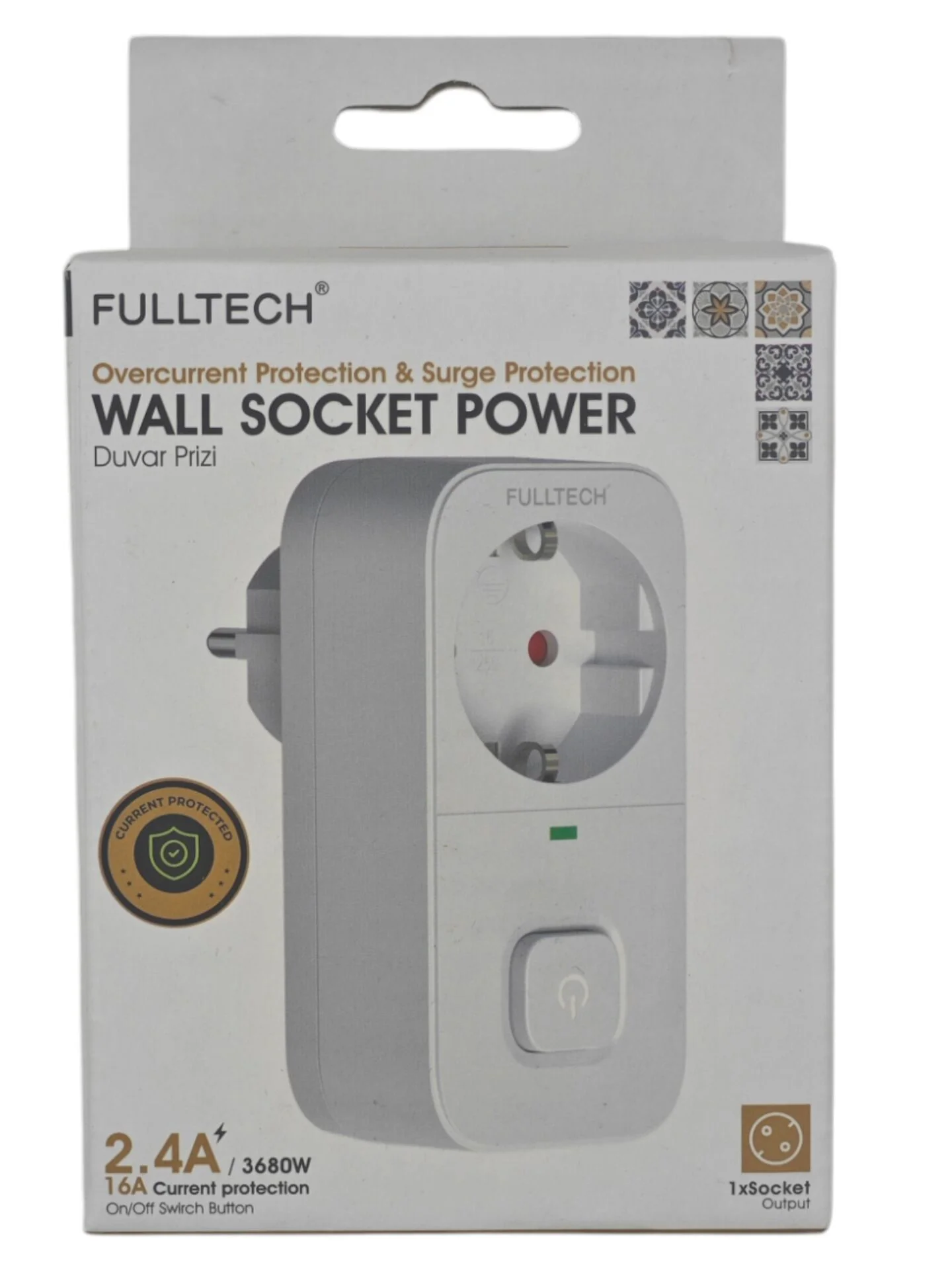 FTR-18   Fulltech 2.4A 3680W Aç Kapa Priz