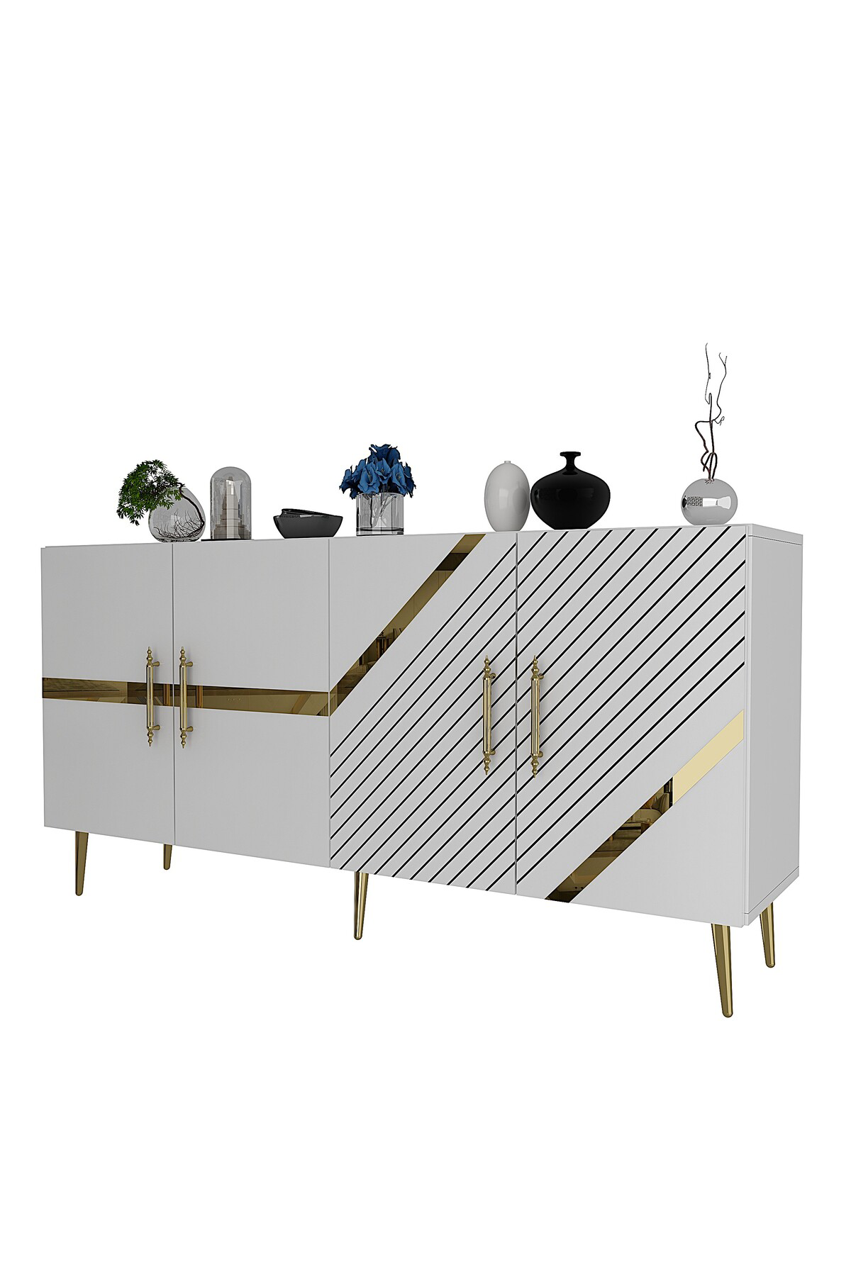 Cantek Dizayn Fugact (Kb150) Konsol Beyaz-Altin