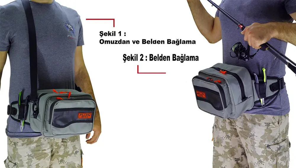 Fujin Action Bag Black Camo Spin & LRF Çantası