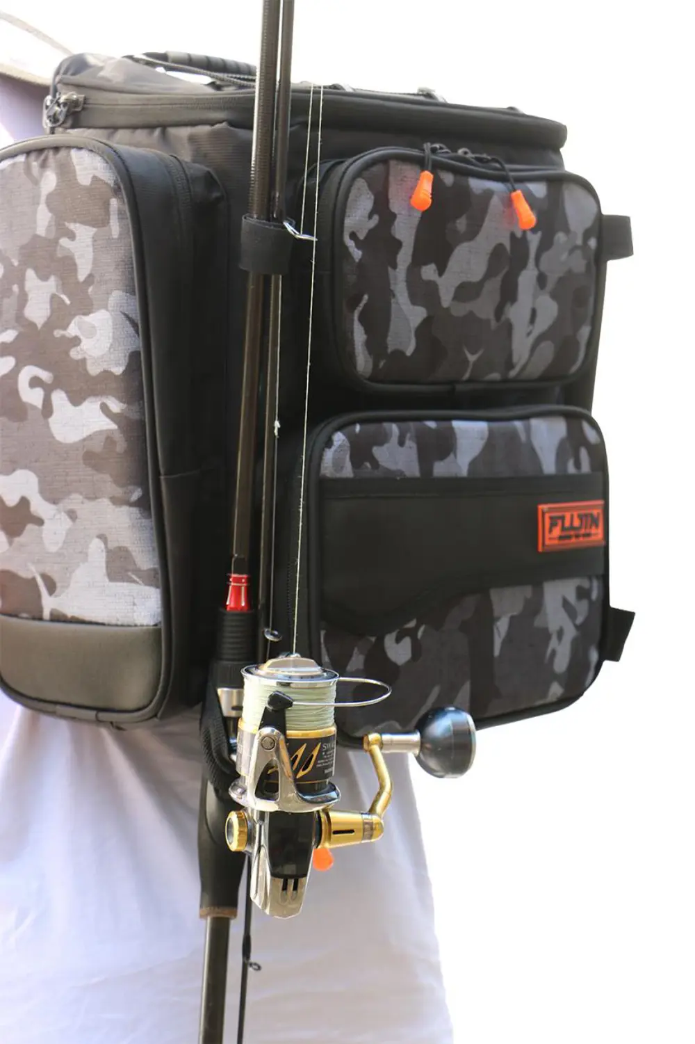 Fujin Black Camo BackPack - Balıkçı Sırt Çantası