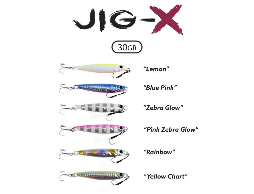 Fujin Jig-X 20gr #Zebra Glow