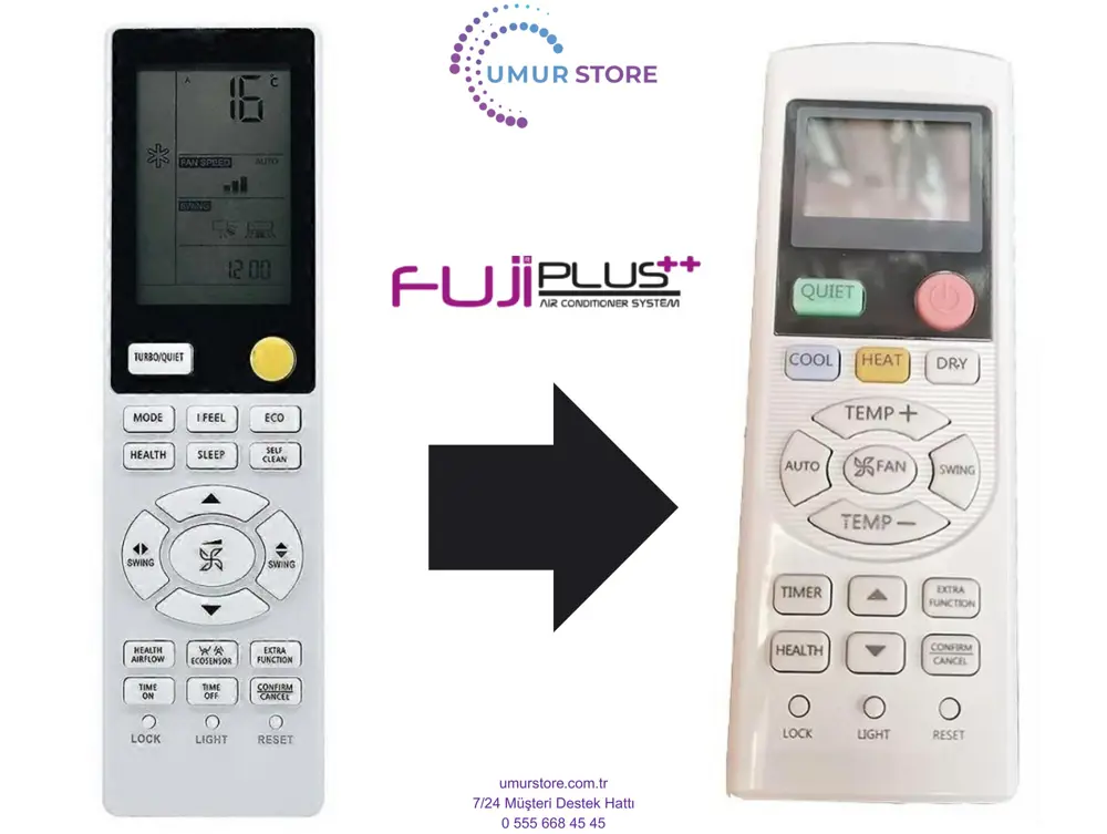 Fujiplus Miyu Uyumlu İnverter Klima Kumandası Fujiplus Miyu Uyumlu İnverter Klima Kumandası
