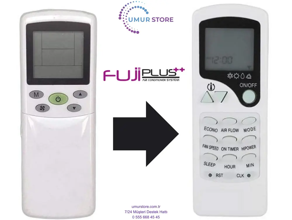 Fujiplus ZH/TY-04 Uyumlu Klima Kumandası